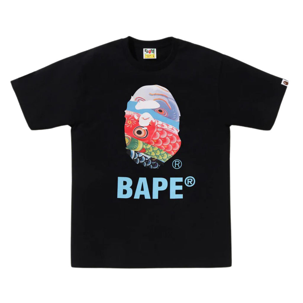 A BATHING APE CARP STREAMER PHOTO APE HEAD TEE