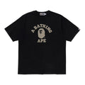 A BATHING APE OVERDYE COLLEGE RELAXED FIT TEE