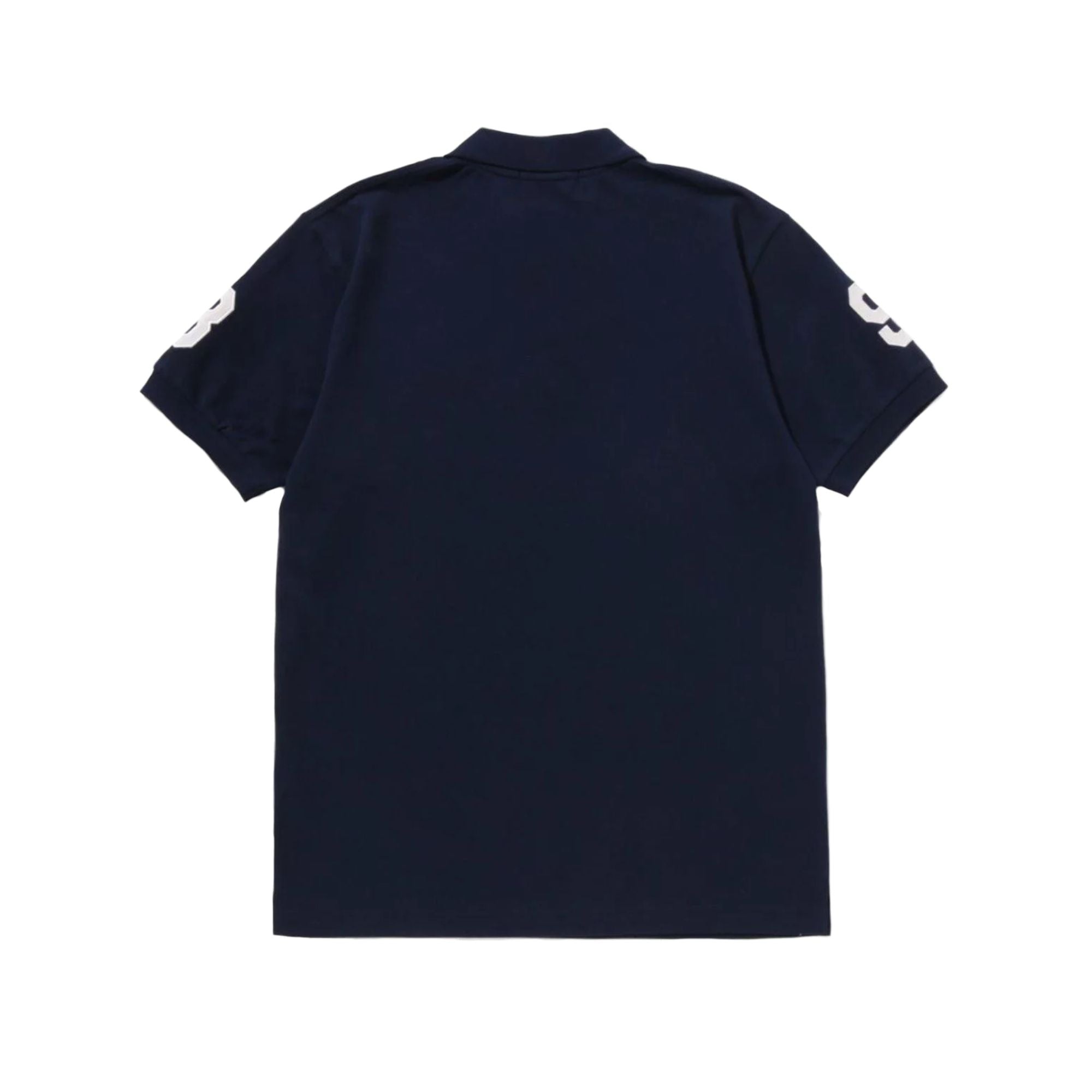 A BATHING APE LARGE APE HEAD POLO SHIRT