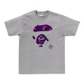 A BATHING APE COLOR CAMO APE FACE TEE