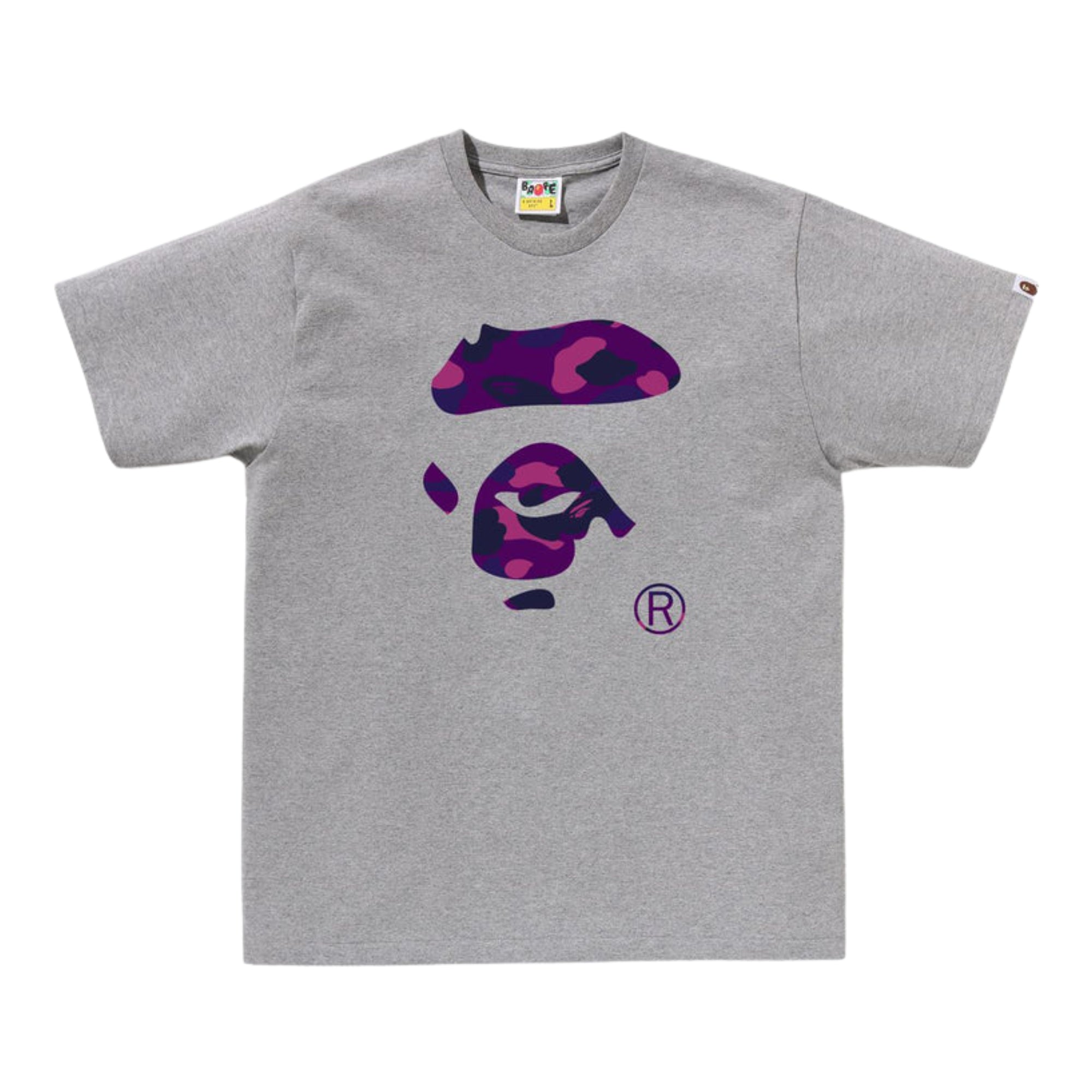 A BATHING APE COLOR CAMO APE FACE TEE