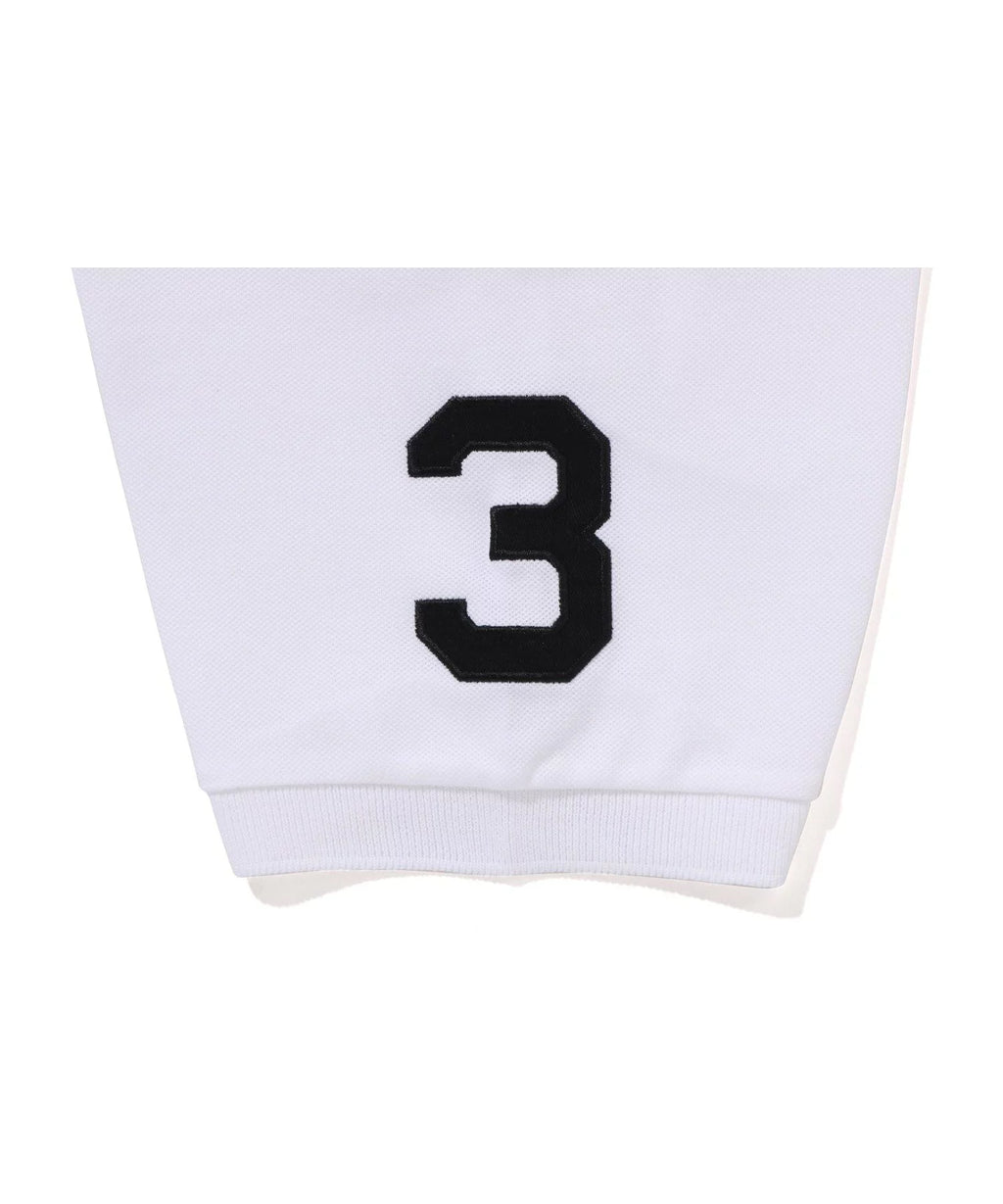 A BATHING APE LARGE APE HEAD POLO SHIRT