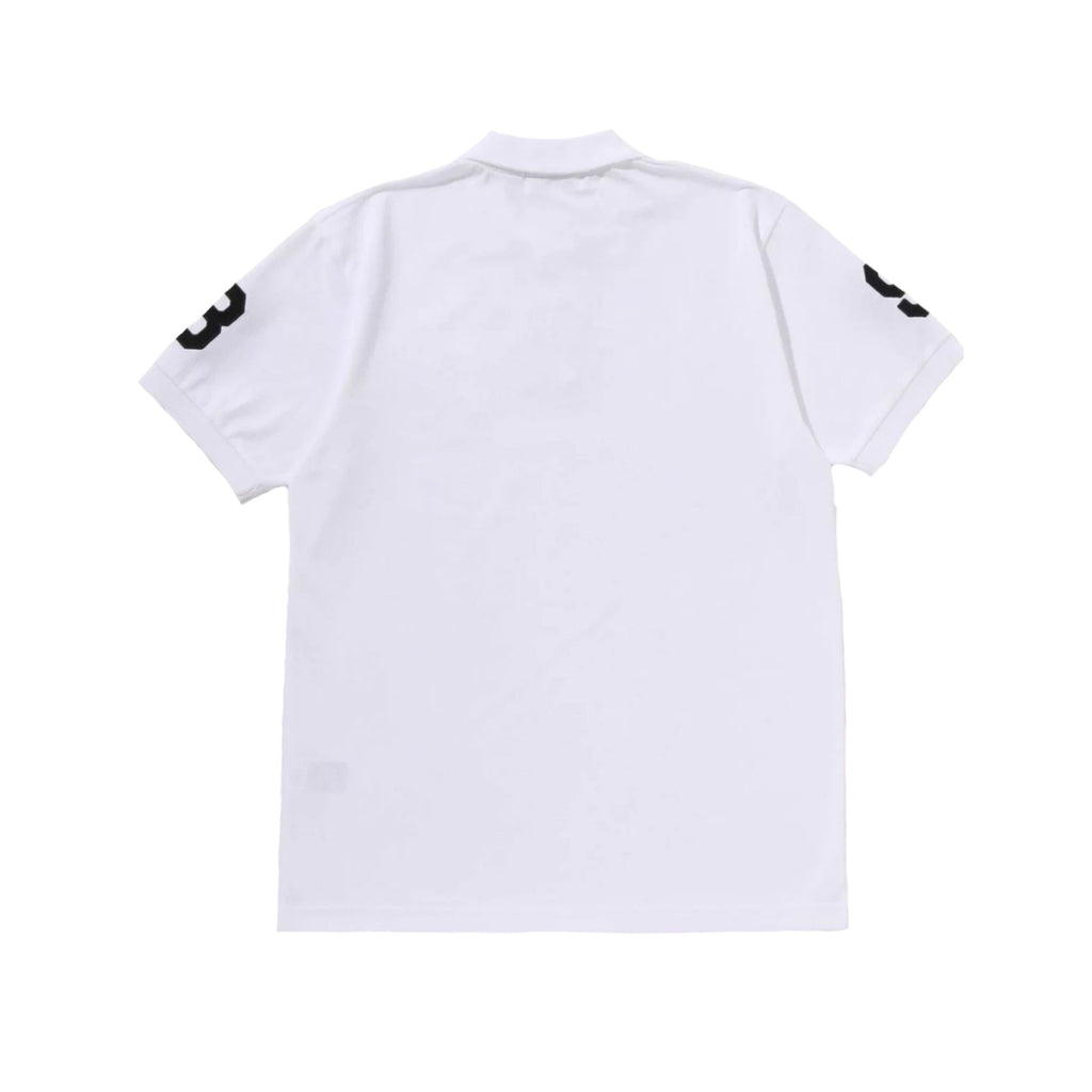 A BATHING APE LARGE APE HEAD POLO SHIRT