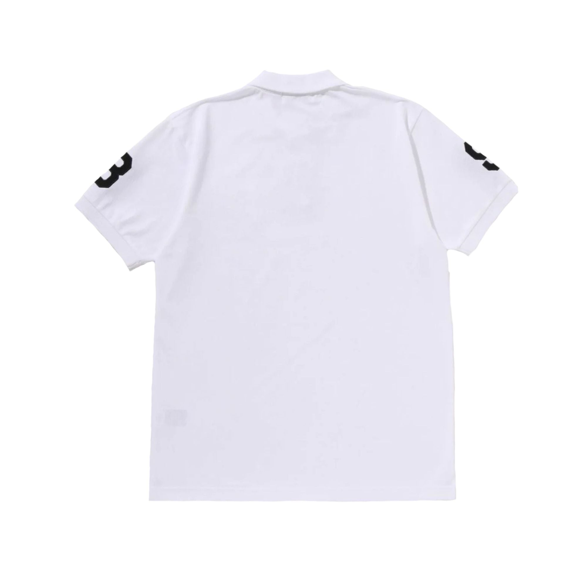 A BATHING APE LARGE APE HEAD POLO SHIRT