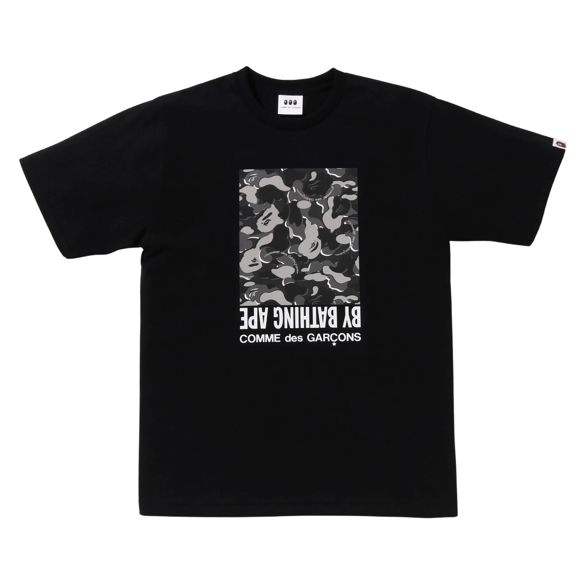 A BATHING APE X CDG CAMO BOX TEE