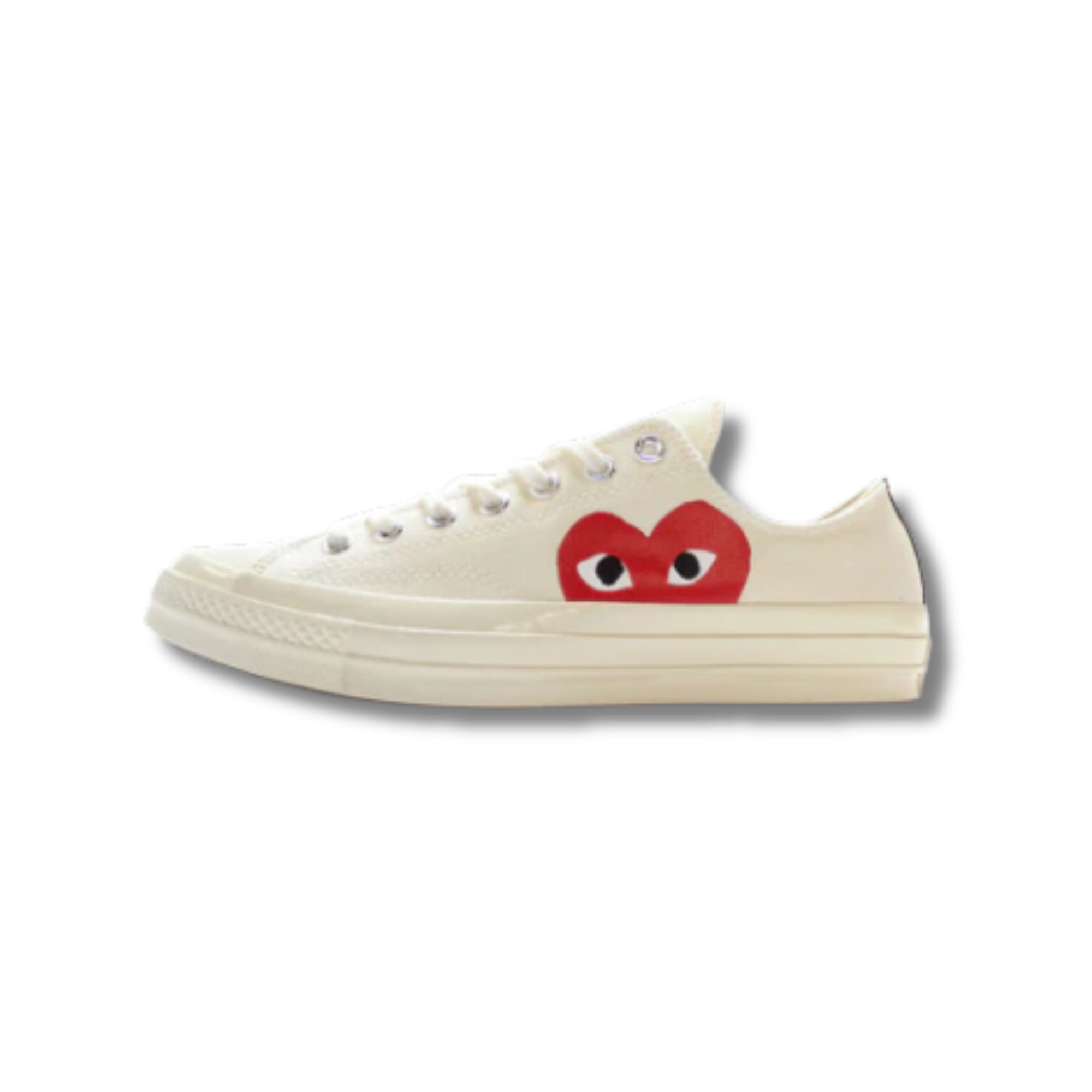 COMME DES GARCONS PLAY X CHUCK TAYLOR ALL STAR LOW WHITE