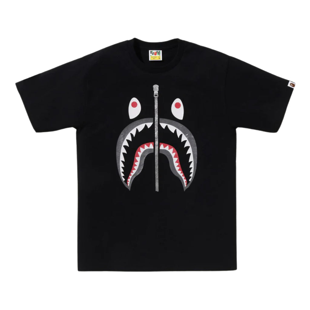 A BATHING APE GLITTER SHARK TEE