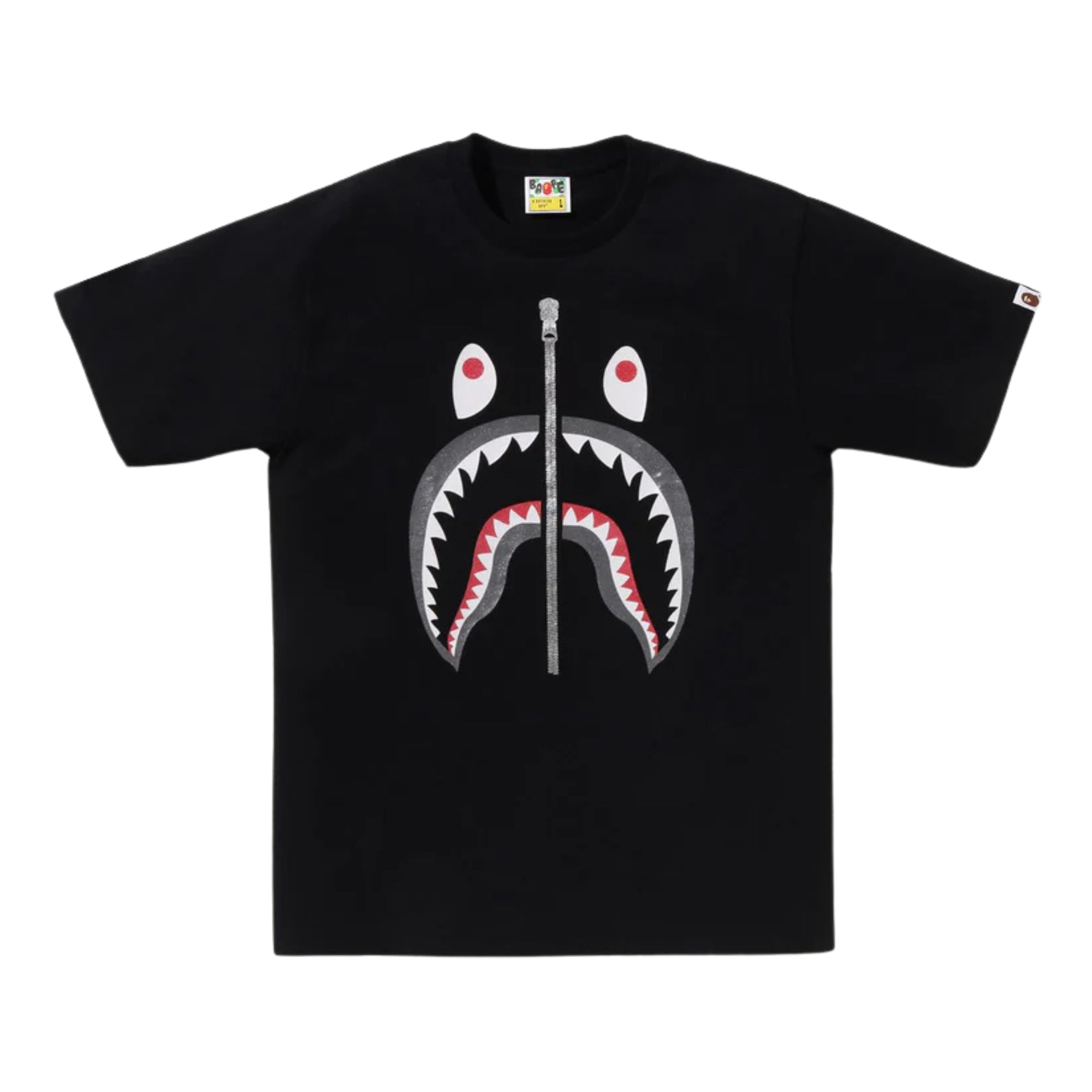 A BATHING APE GLITTER SHARK TEE