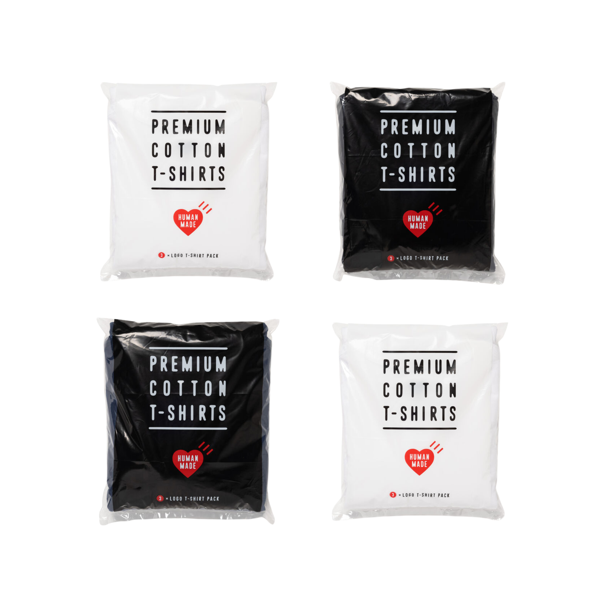 HUMAN MADE 3-PACK TEE