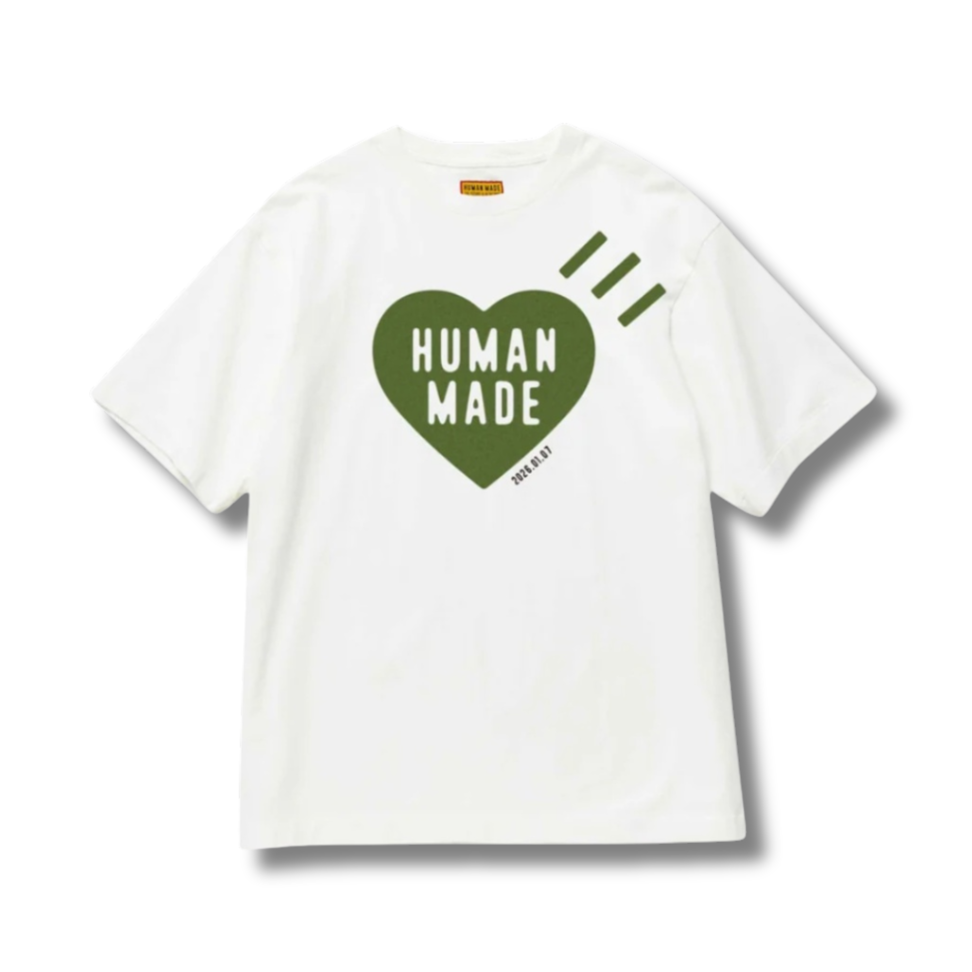 HUMAN MADE DAILY S/S OLIVEDRAB TEE