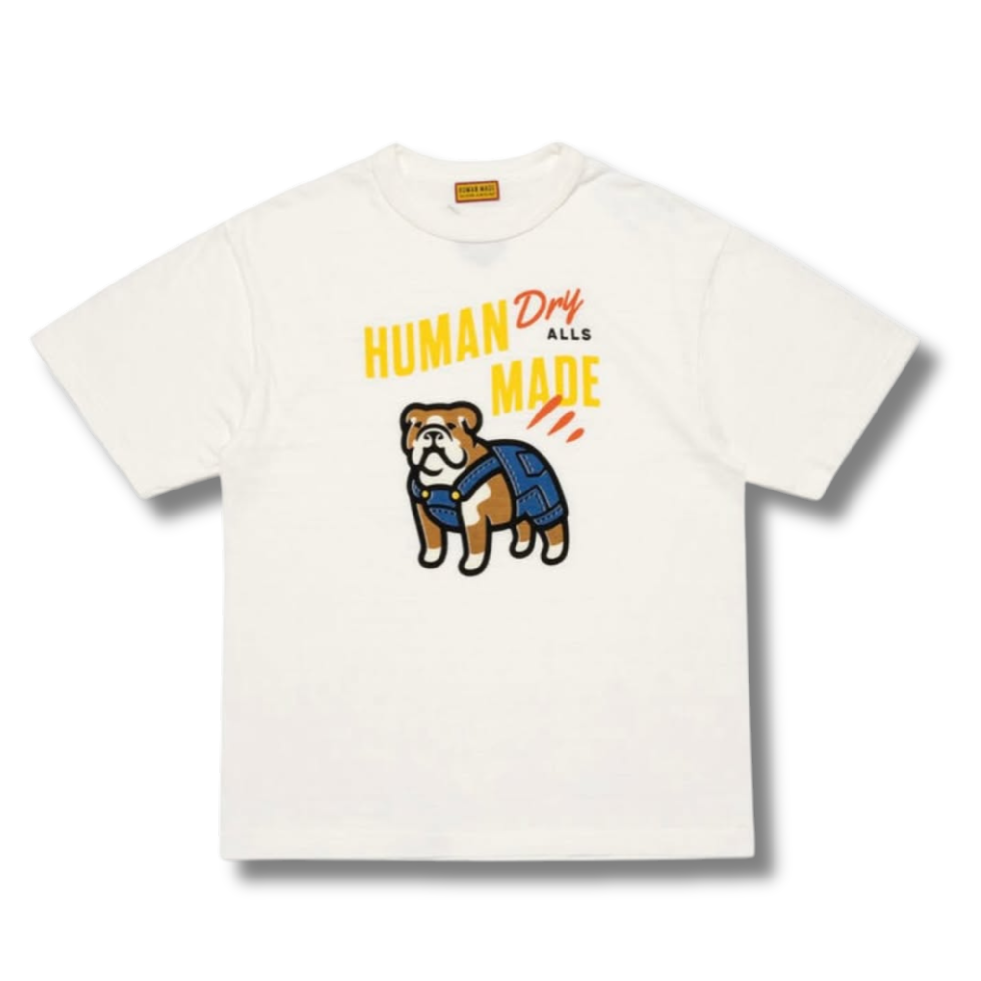 HUMAN MADE DRY ALLS BULLDOG GRAPHIC TEE / WHITE