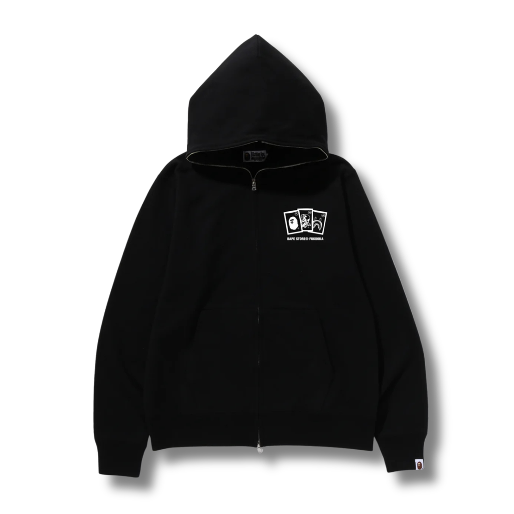 A BATHING APE FUKUOKA STORE EXCLUSIVE FULL ZIP HOODIE