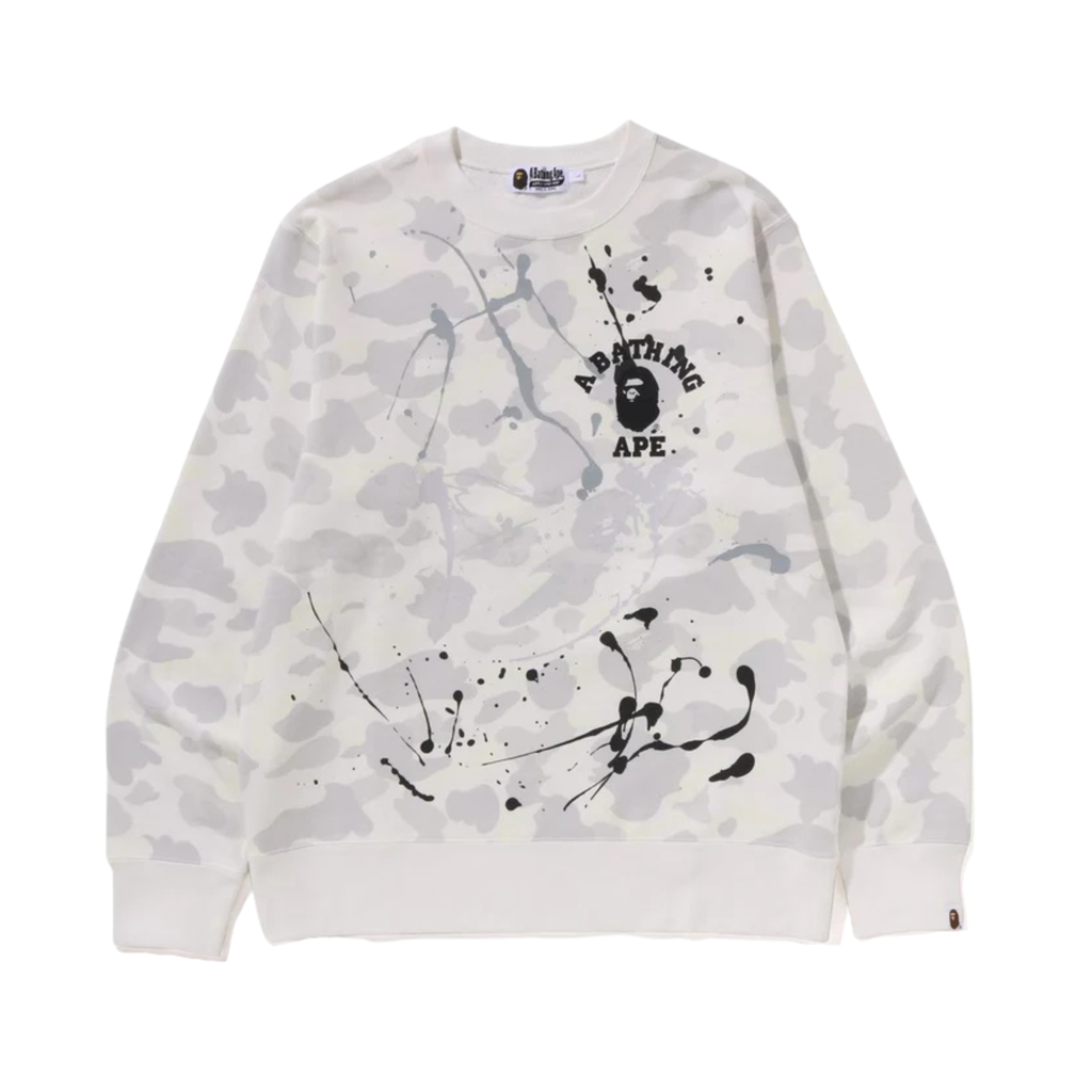 A BATHING APE CITY CAMO PAINTING CREWNECK