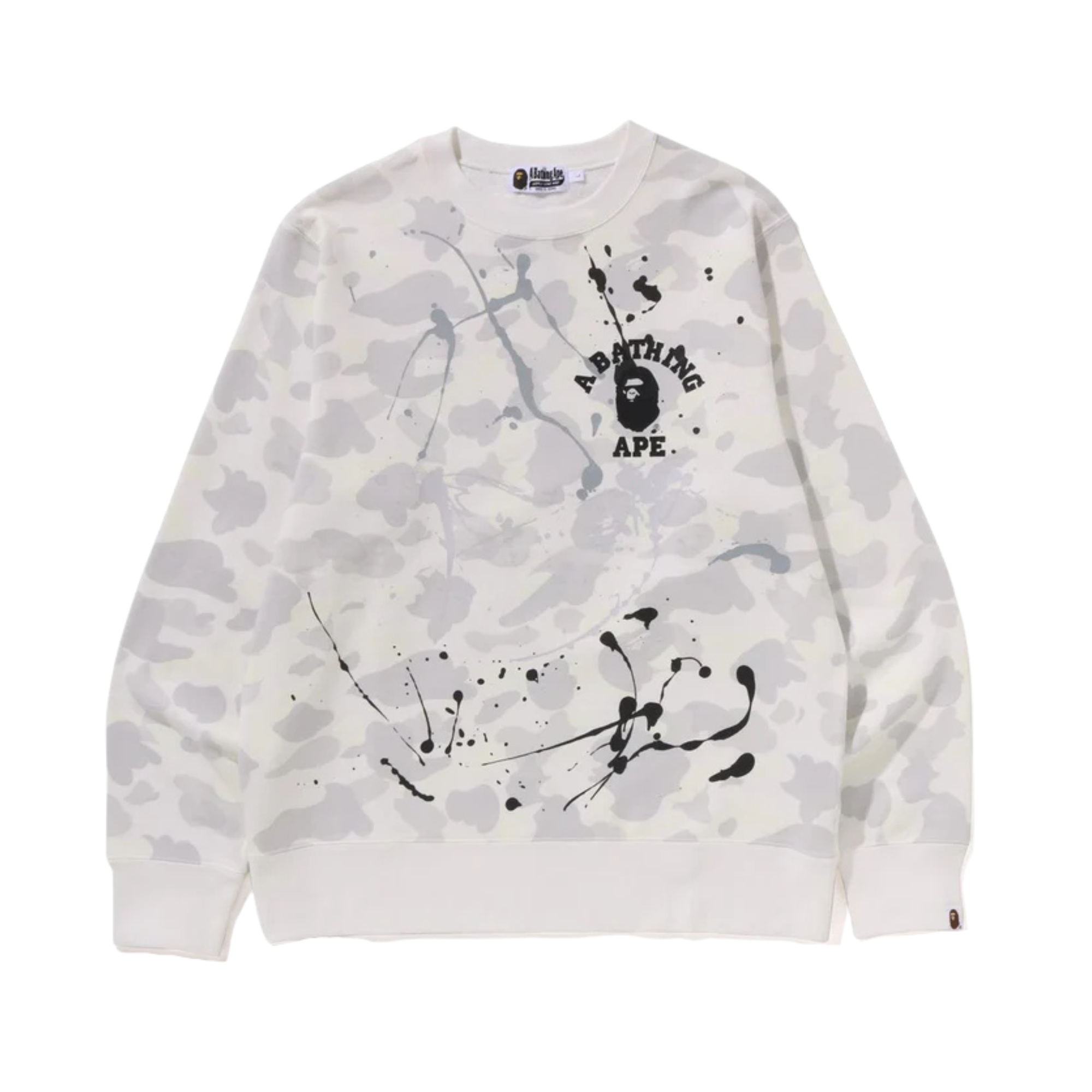 A BATHING APE CITY CAMO PAINTING CREWNECK