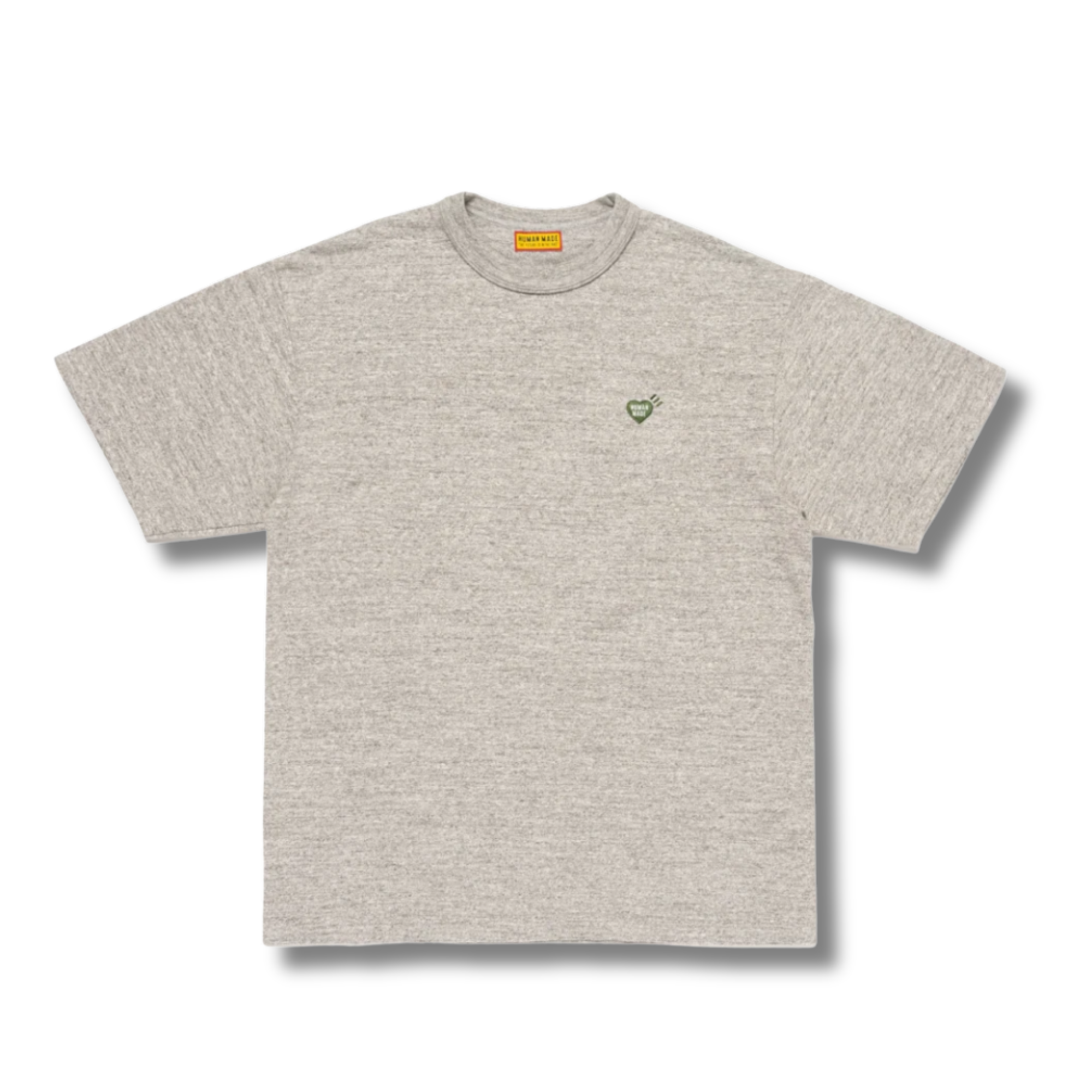 HUMAN MADE HEART BADGE TEE GRAY