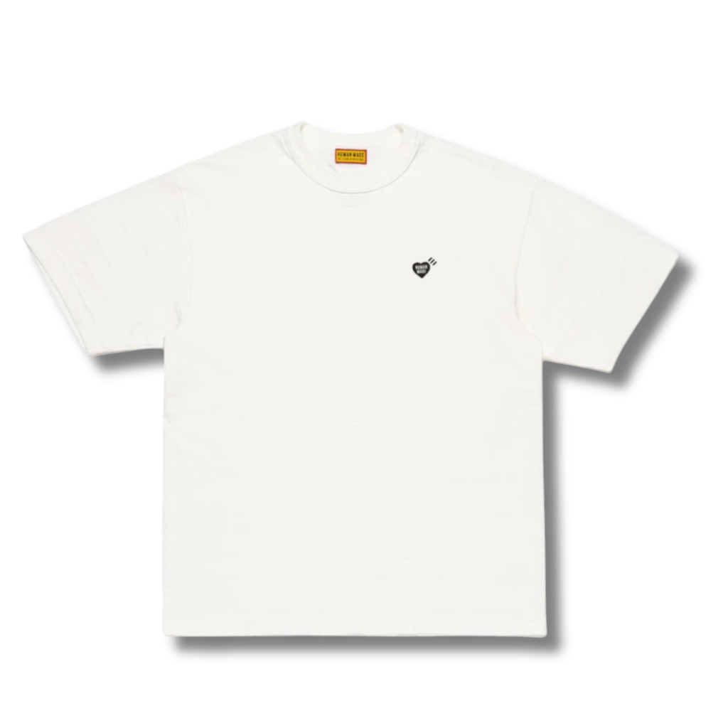 HUMAN MADE HEART BADGE TEE / WHITE