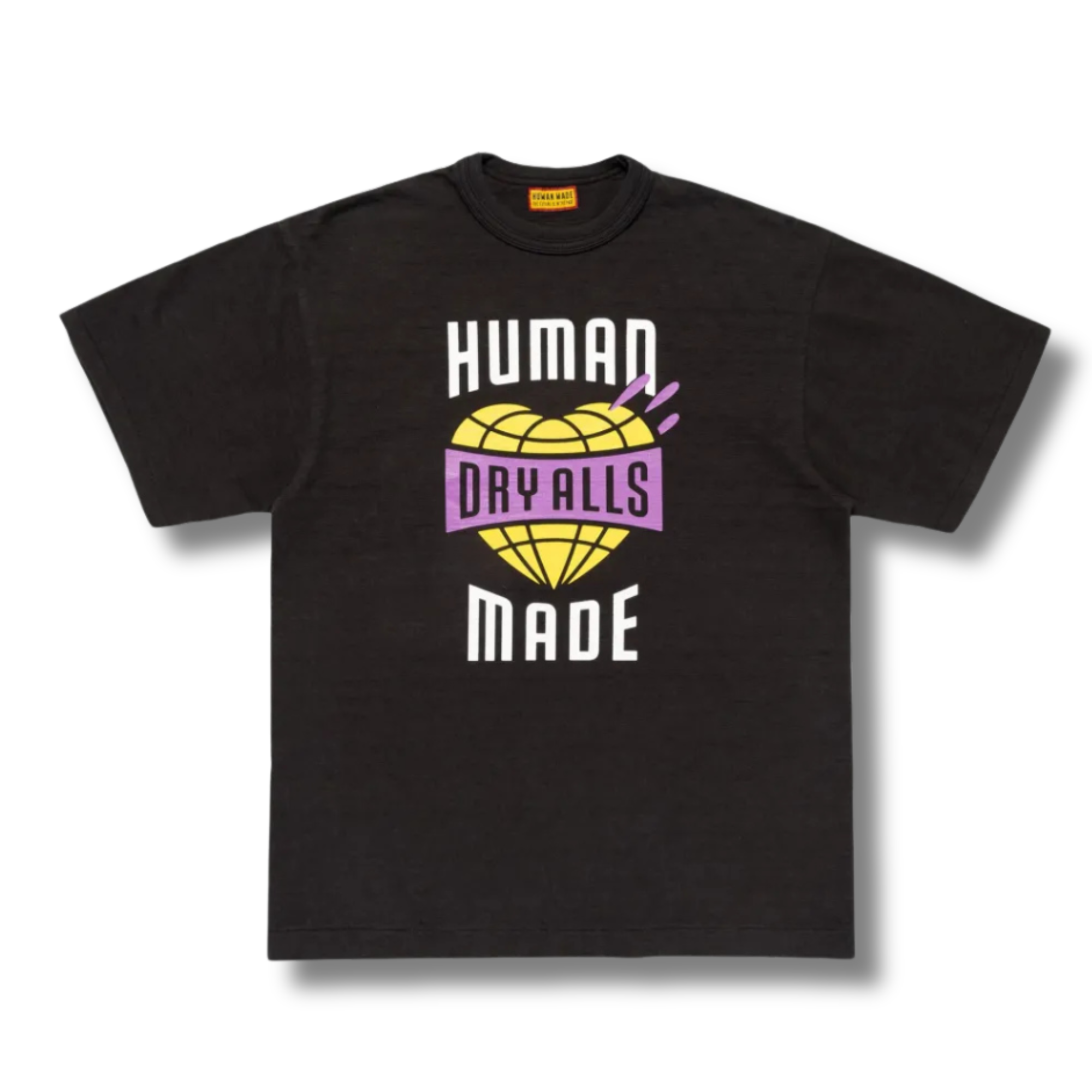 HUMAN MADE HEART GLOBE TEE / BLACK