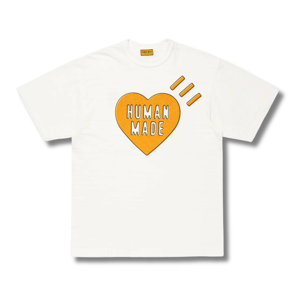 HUMAN MADE HEART LOGO TEE / WHITE