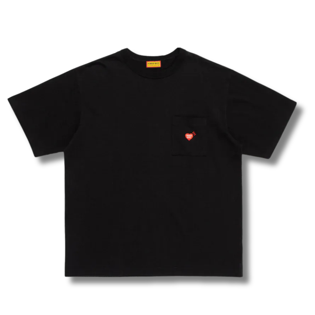 HUMAN MADE HEART POCKET TEE / BLACK