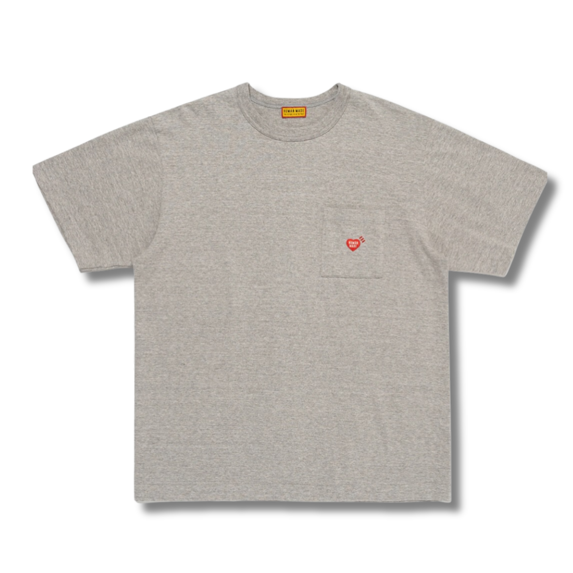 HUMAN MADE HEART POCKET TEE / GRAY