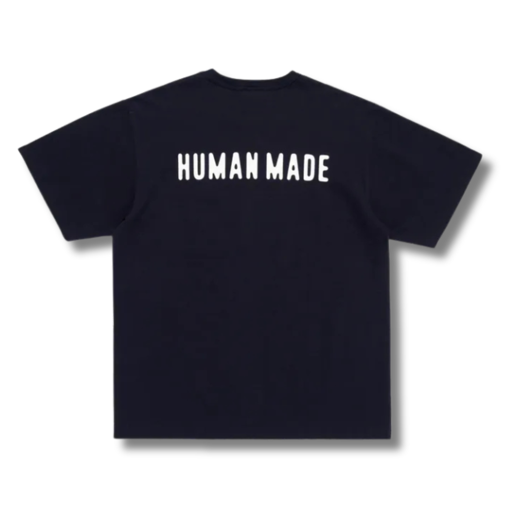 HUMAN MADE HEART POCKET TEE NAVY