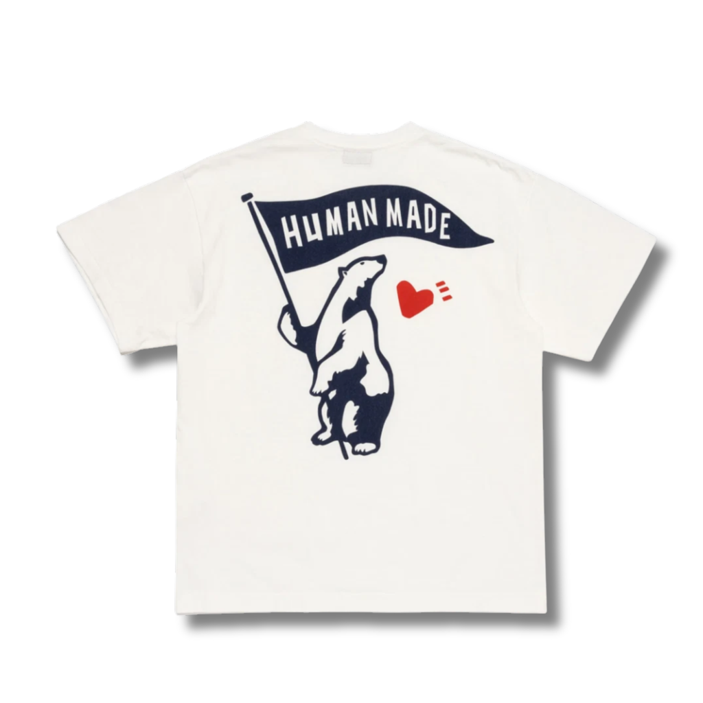 HUMAN MADE POLAR BEAR GRAPHIC TEE / WHITE