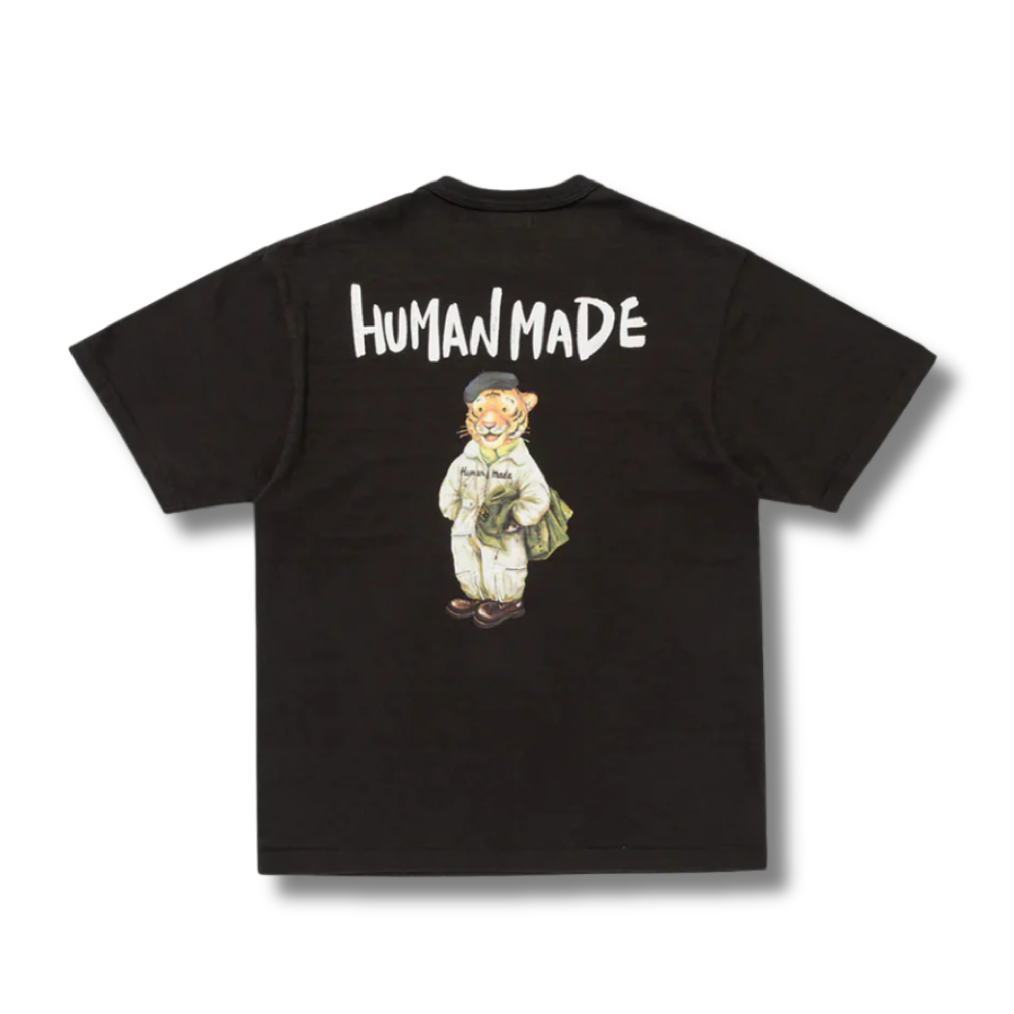 HUMAN MADE POLO TIGER TEE BLACK