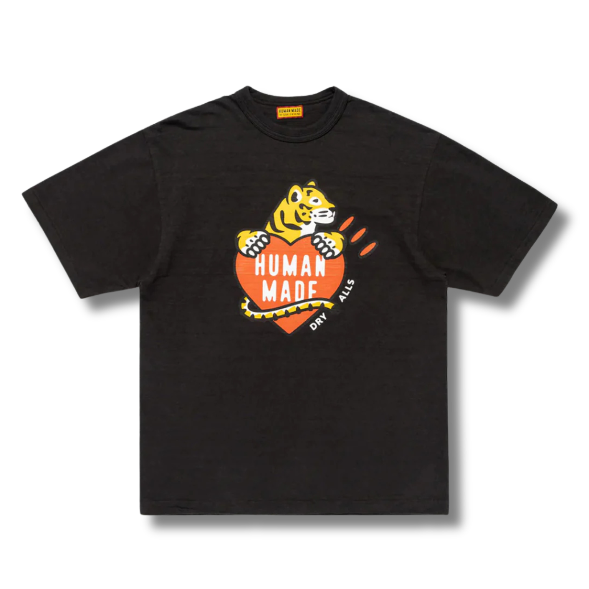 HUMAN MADE TIGER HEART GRAPHIC TEE / BLACK