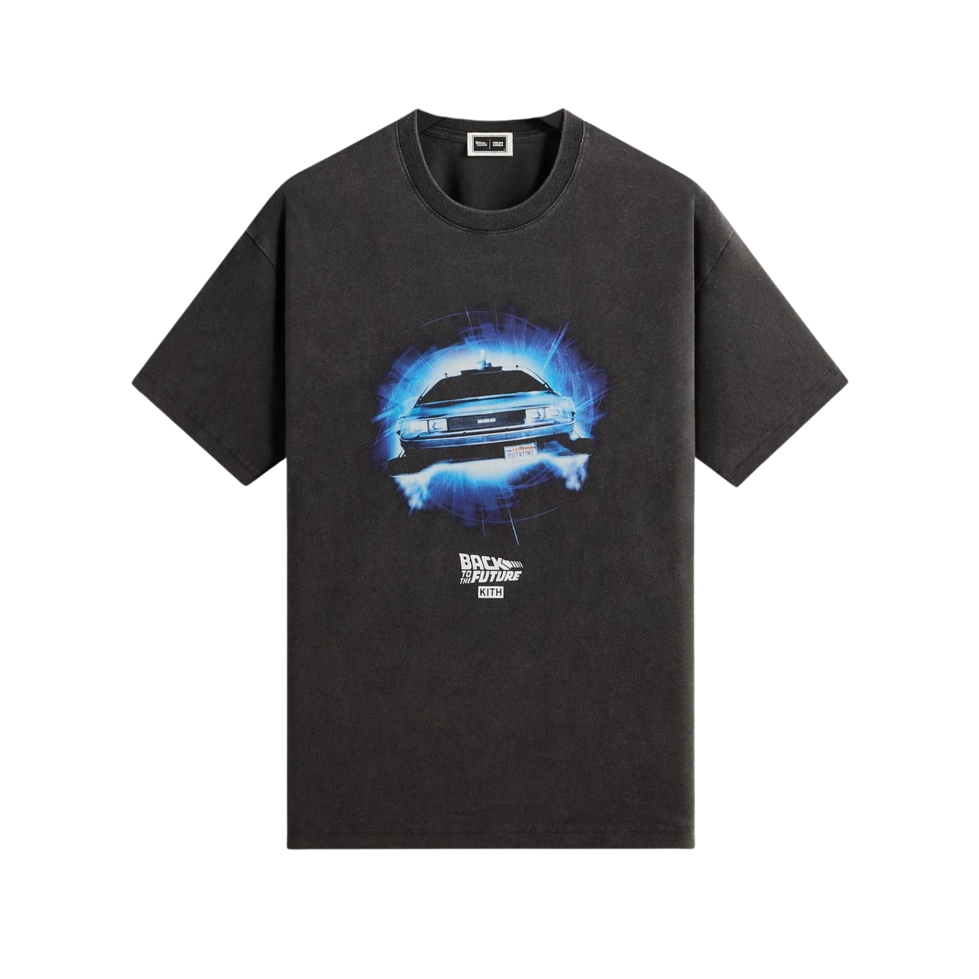 KITH FOR BACK TO THE FUTURE DELOREAN FRONT BACK VINTAGE TEE