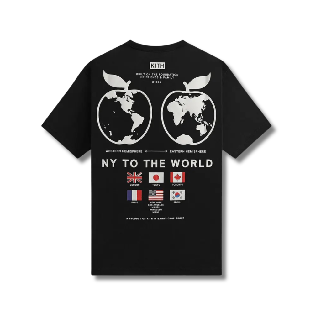 KITH NY TO THE WORLD INTERNATIONAL TEE