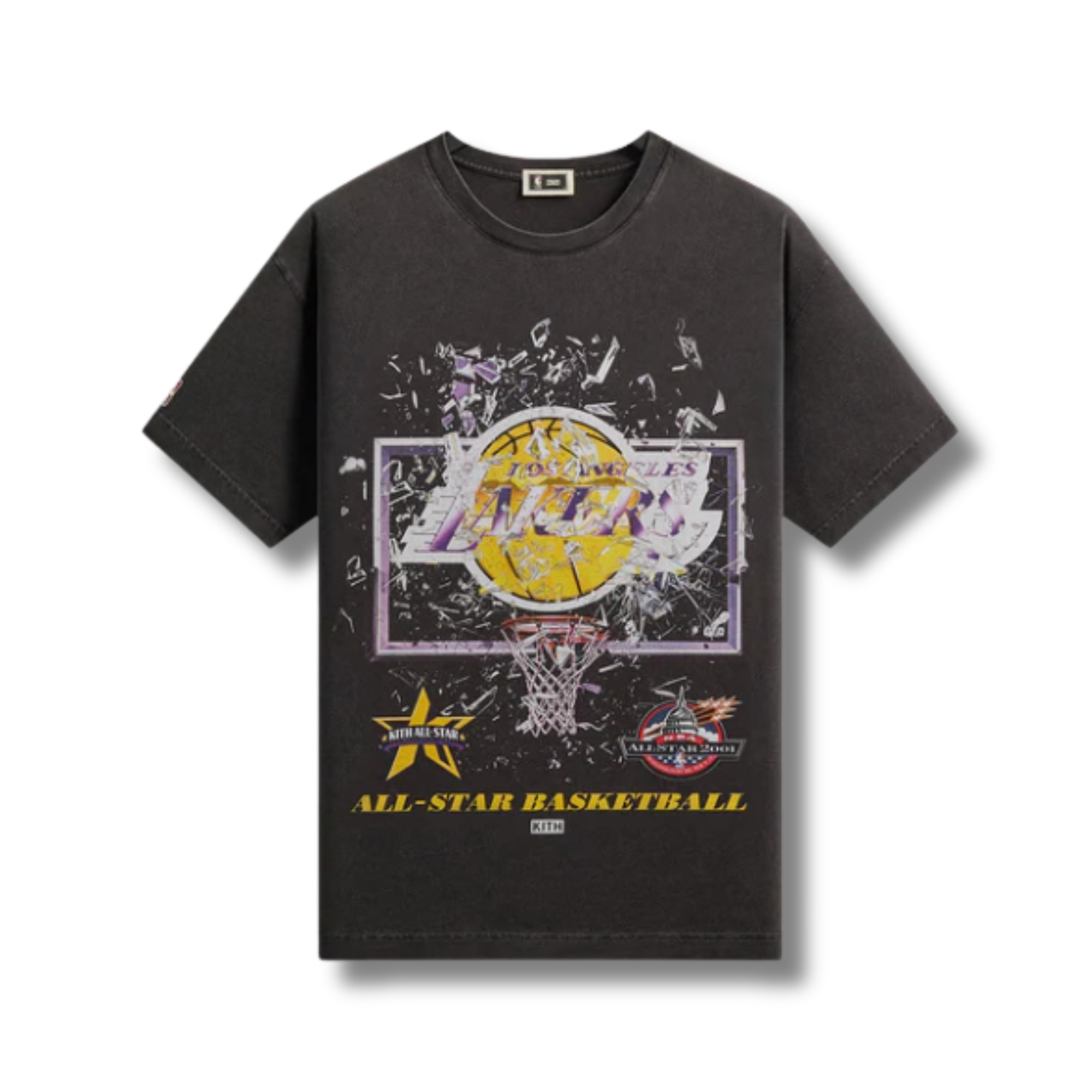 KITH X LAKERS SHATTERED BACKBOARD VINTAGE TEE