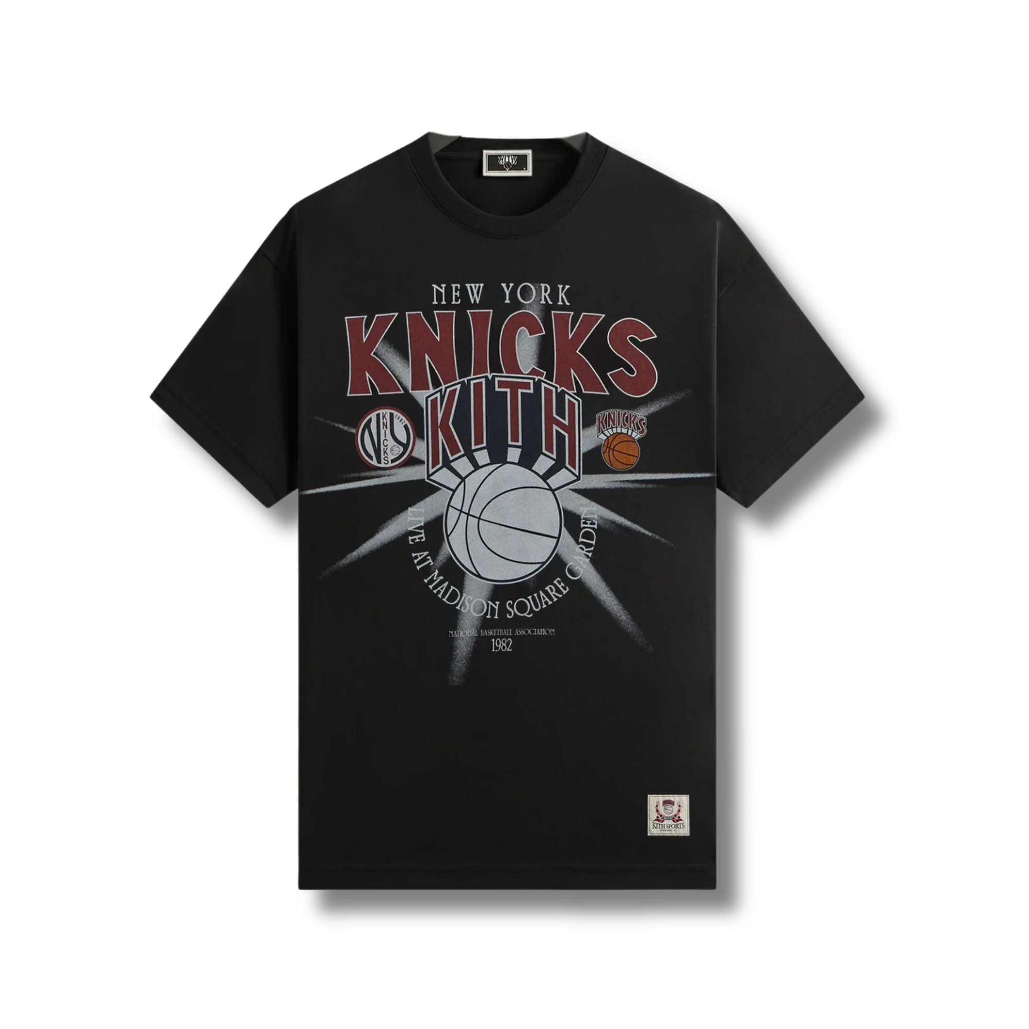 KITH MEN'S BLACK X NEW YORK KNICKS MSG BURST JONES TEE