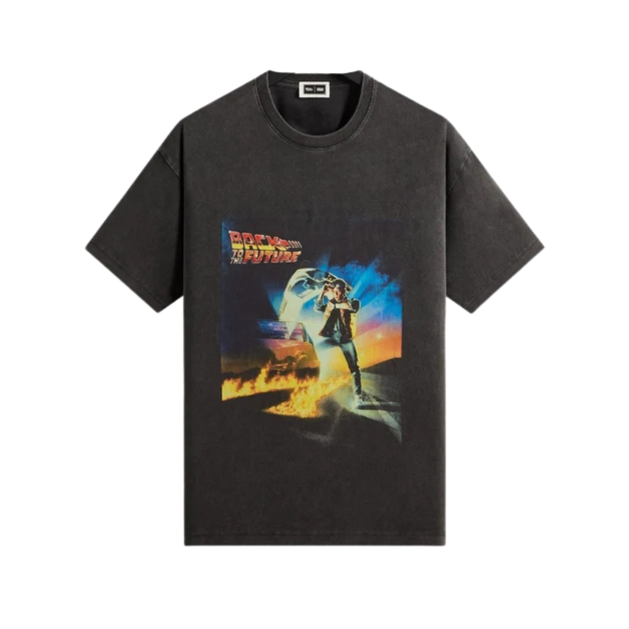 KITH FOR BACK TO THE FUTURE CHROME TITLE VINTAGE TEE