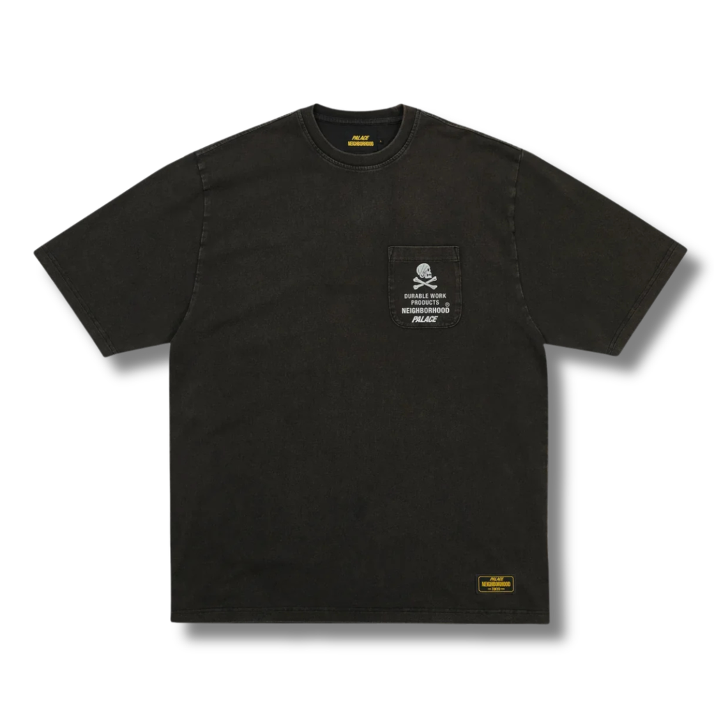 PALACE X NEIGHBORHOOD POCKET TEE / BLACK