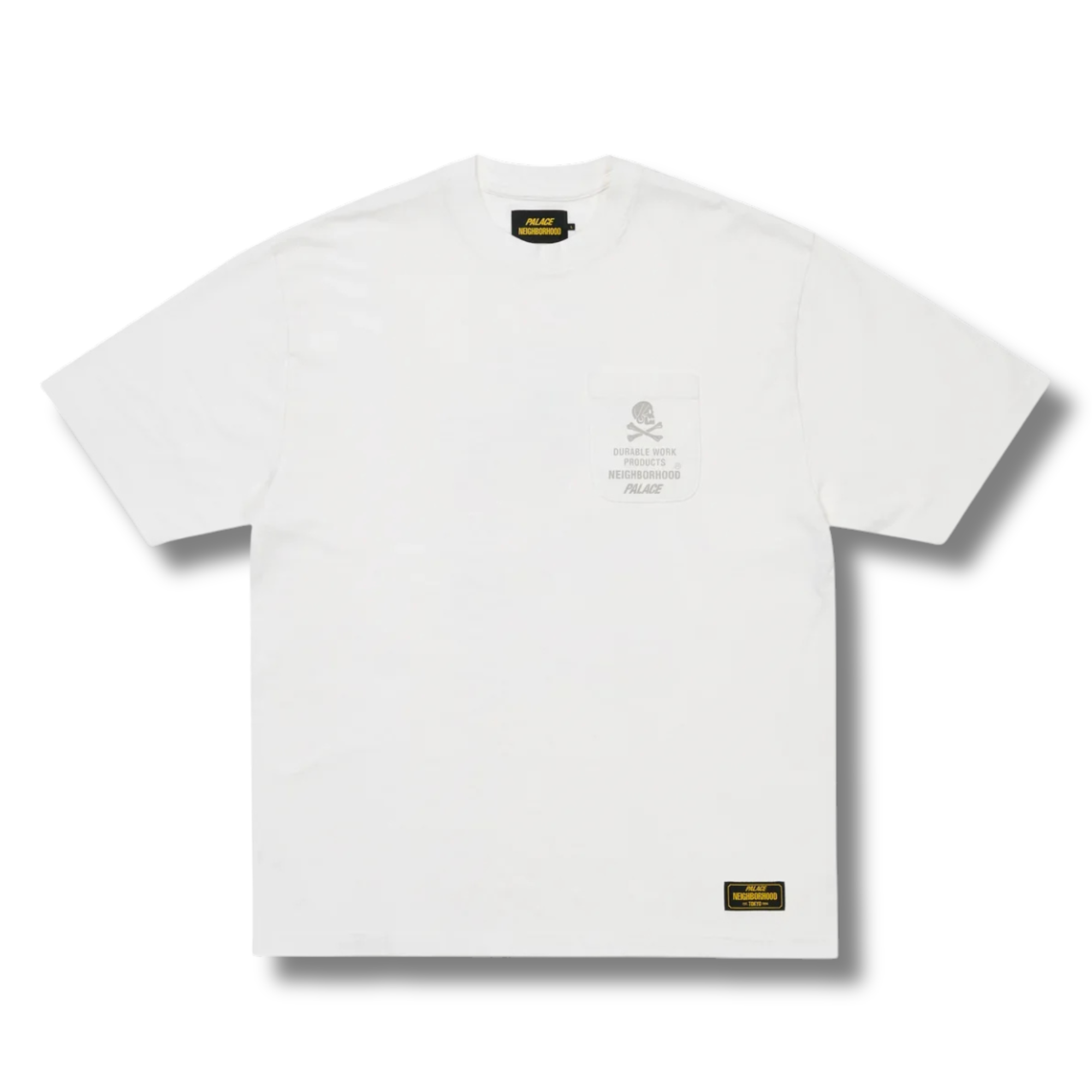 PALACE X NEIGHBORHOOD POCKET TEE / WHITE