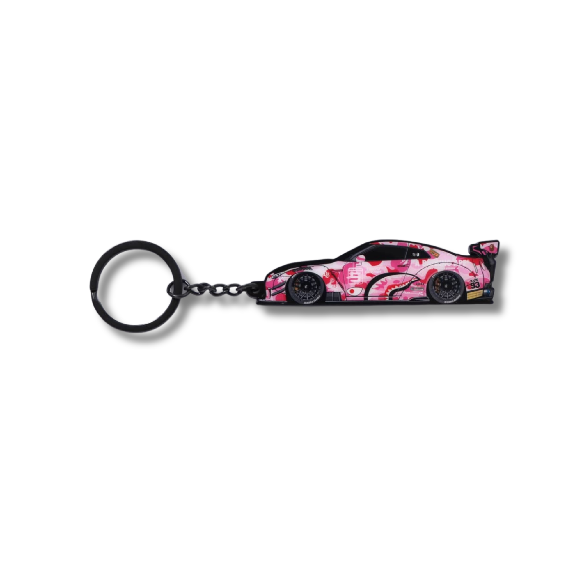 A BATHING APE X LIBERTY WALK ABC CAMO KEYCHAIN