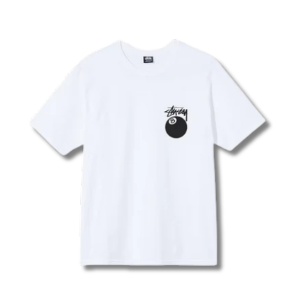 STUSSY 8 BALL TEE / WHITE