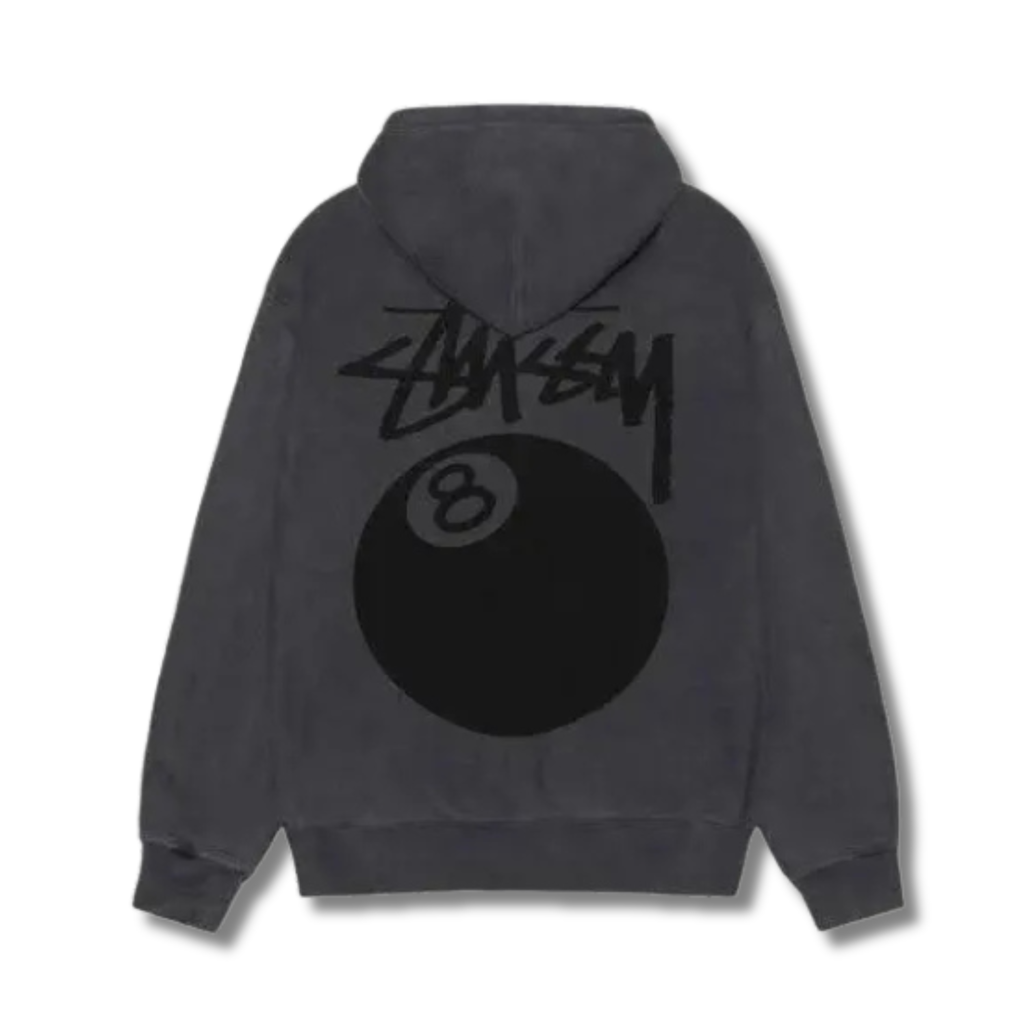 STUSSY 8 BALL ZIP HOODIE PIGMENT DYED
