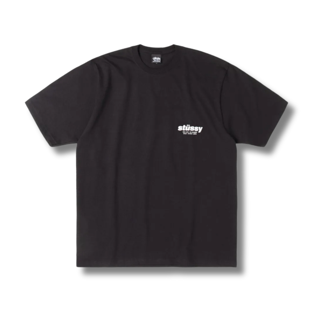 STUSSY ROLLERS TEE / BLACK