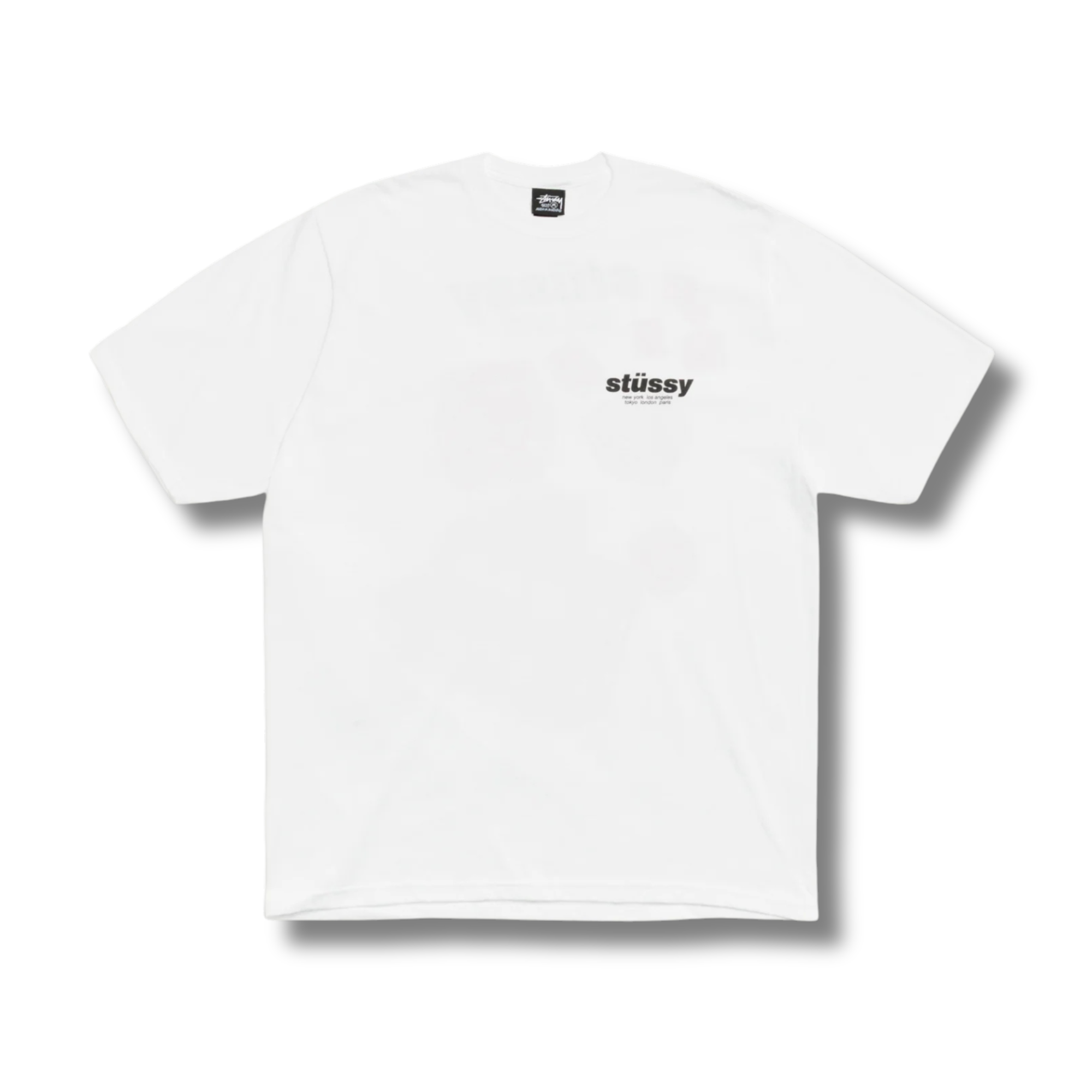 STUSSY ROLLERS TEE / WHITE