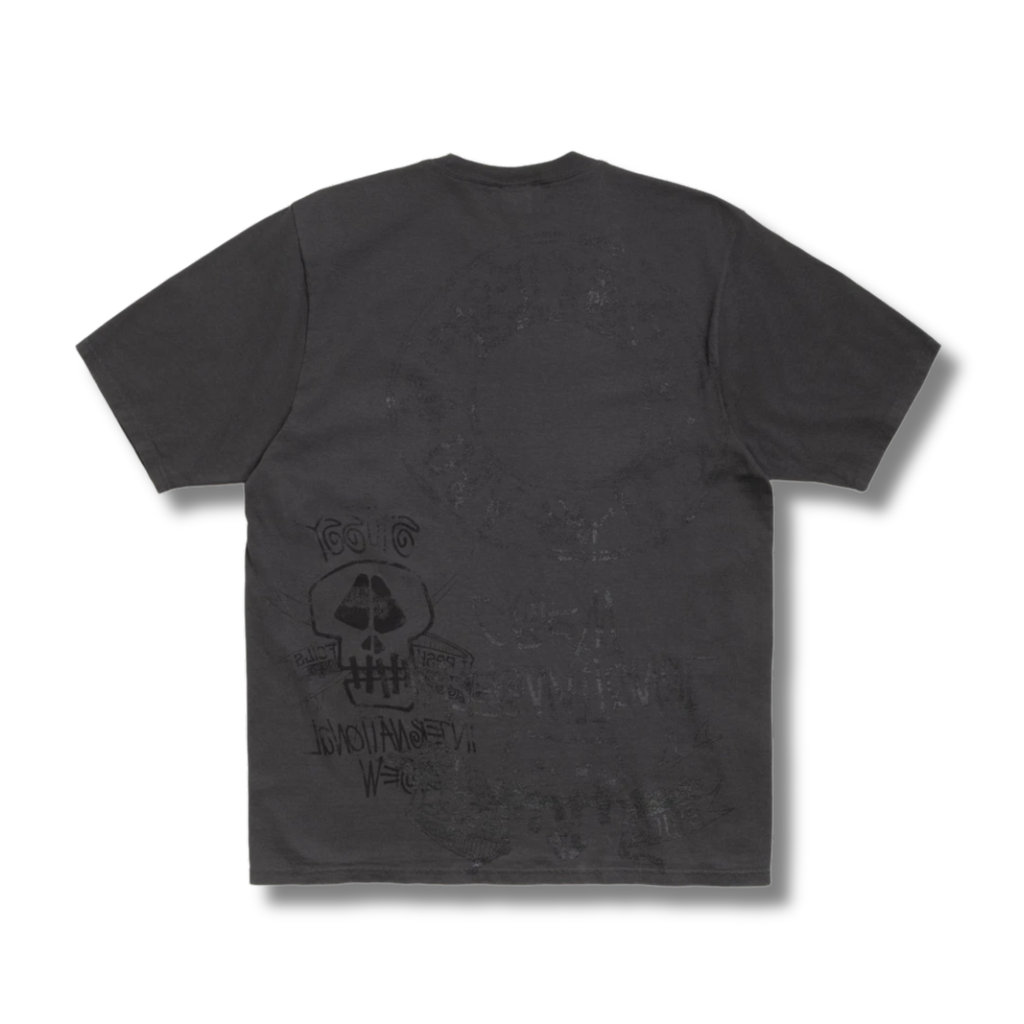STUSSY SKULLS PIGMENT DYED / BLACK