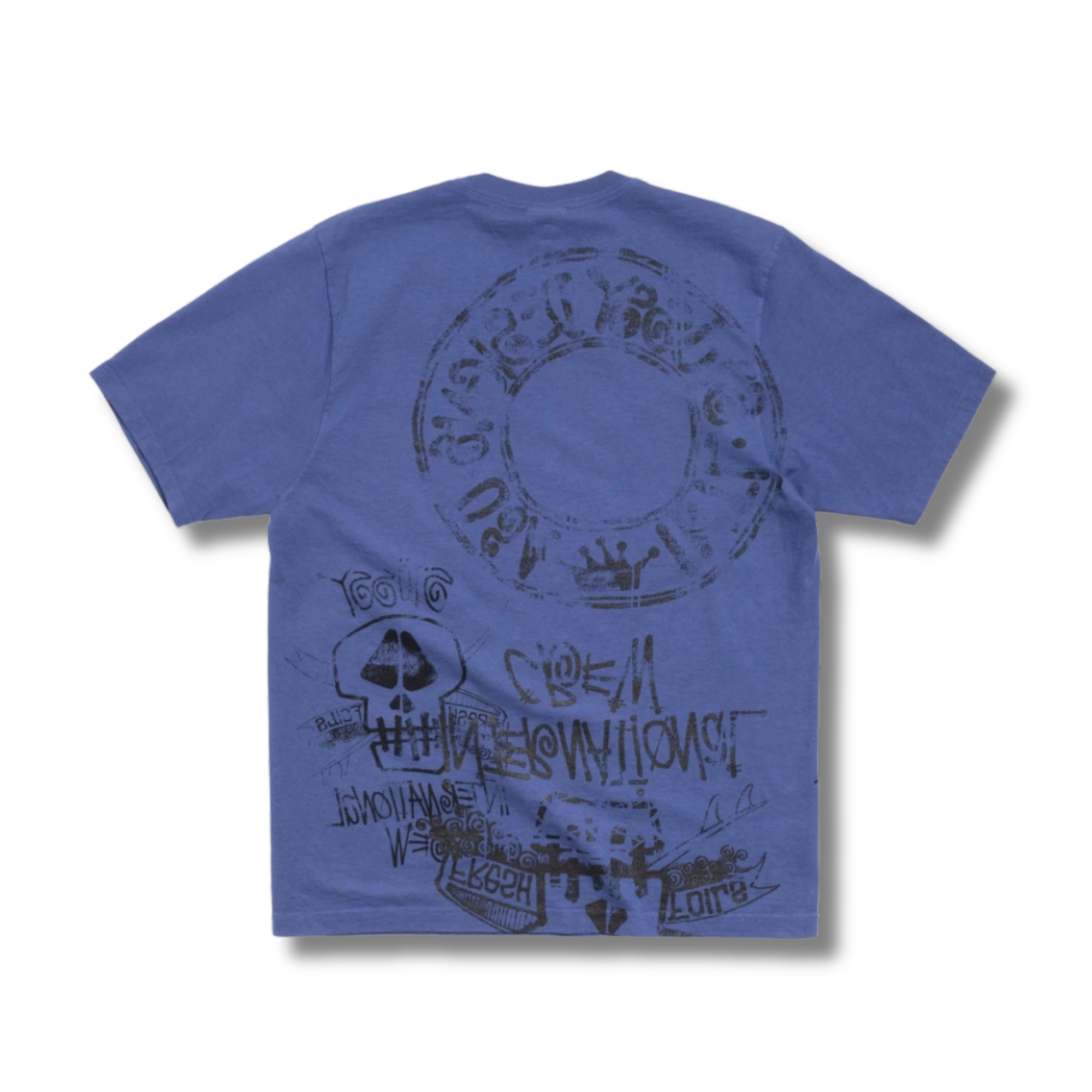 STUSSY SKULLS PIGMENT DYED / INDIGO