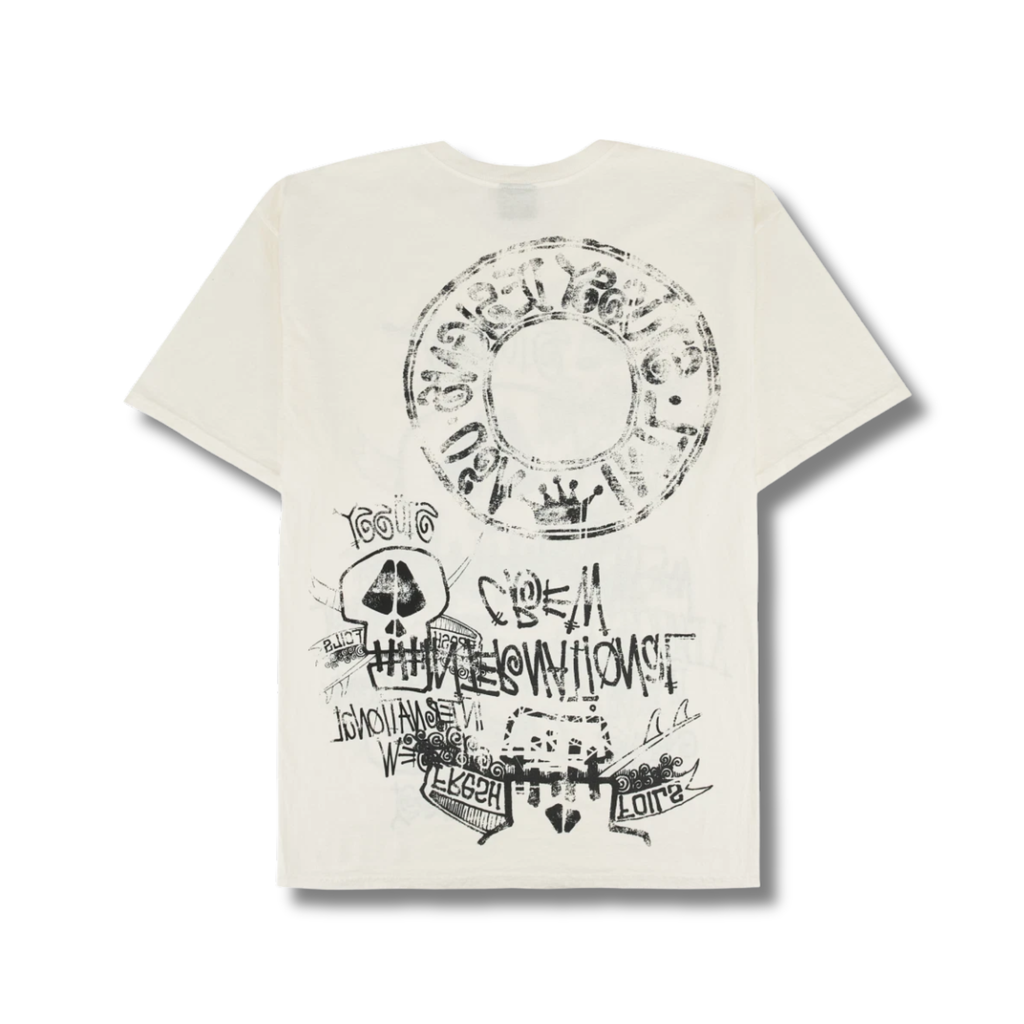 STUSSY SKULLS PIGMENT DYED / NATURAL