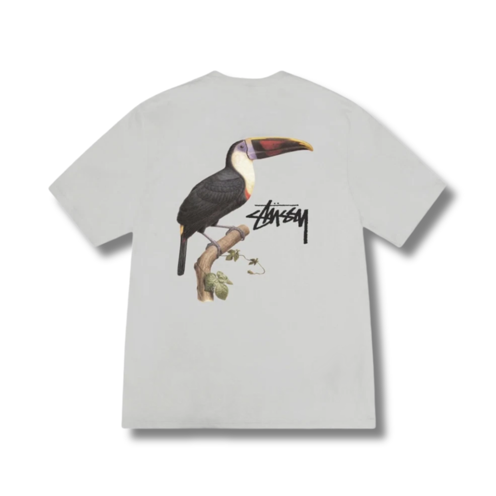 STUSSY TOUCAN TEE / FOG