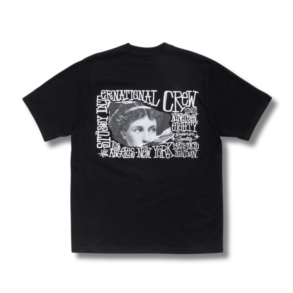 STUSSY VICTORIA TEE / BLACK