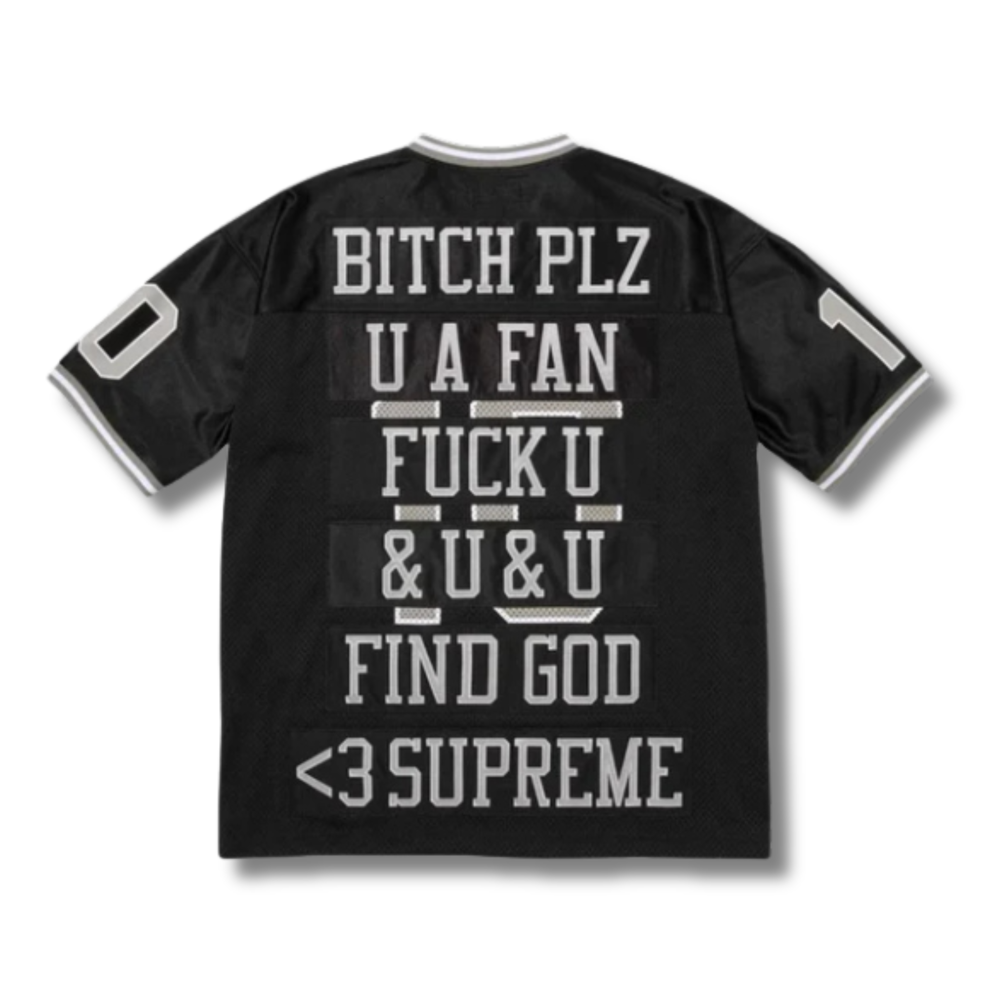 SUPREME FIND GOD FOOTBALL JERSEY SS26