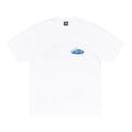 STUSSY WAVE OVAL TEE WHITE