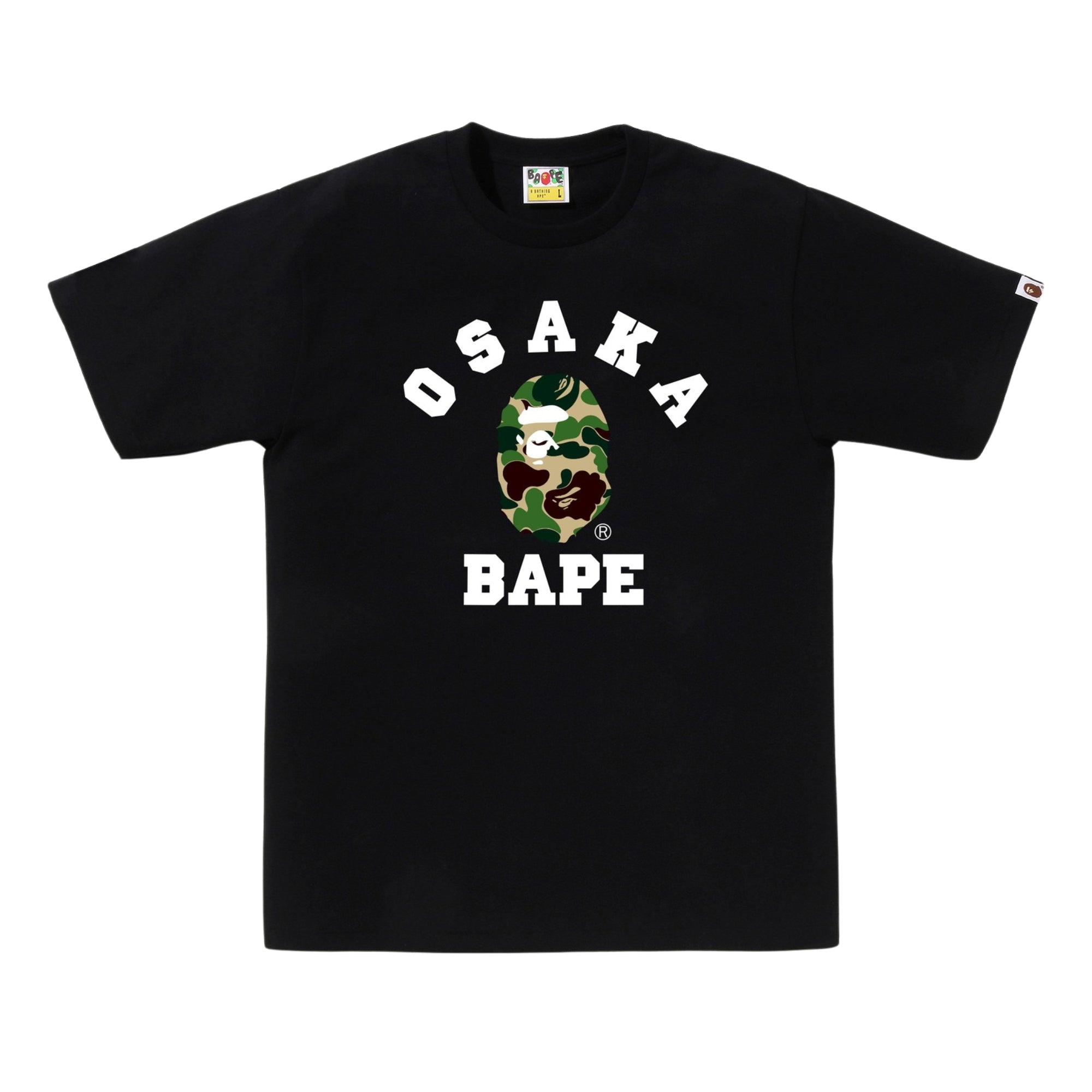 A BATHING APE 1ST CAMO OSAKA COLLEGE TEE