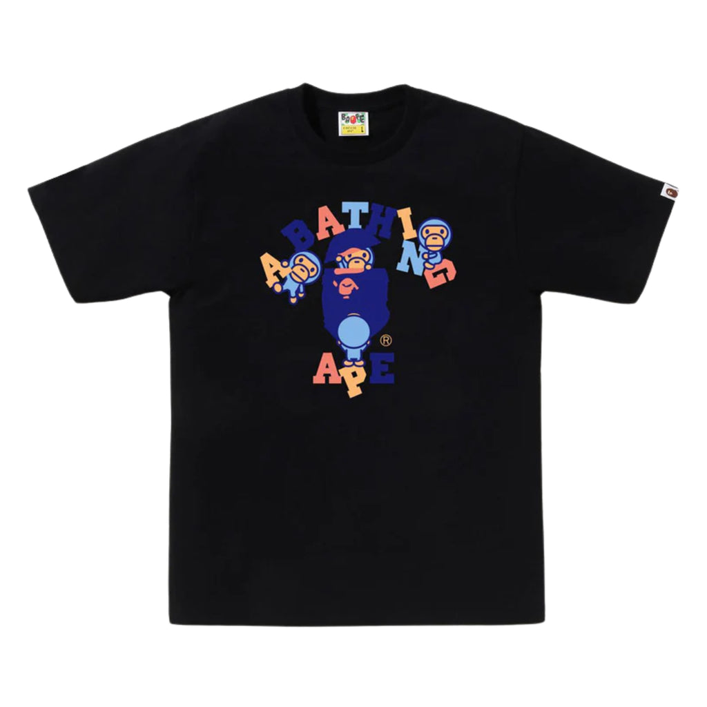 A BATHING APE COLORS COLLEGE TEE