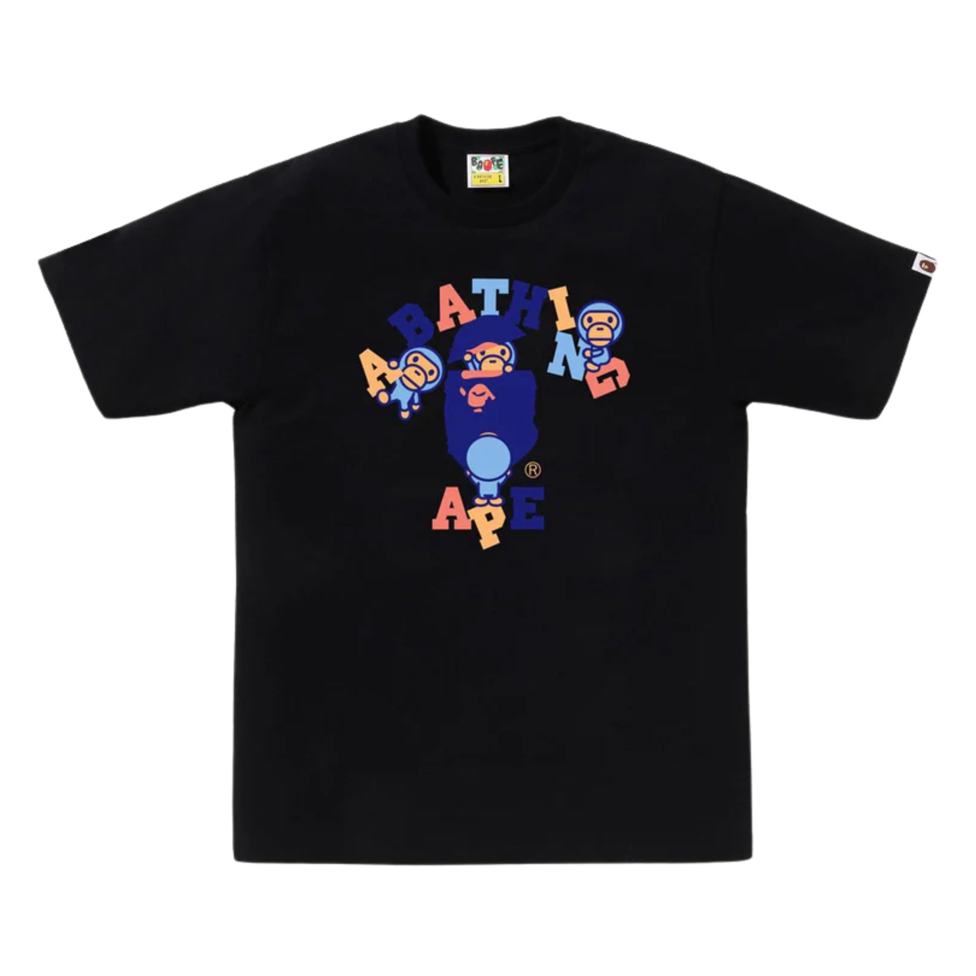 A BATHING APE COLORS COLLEGE TEE